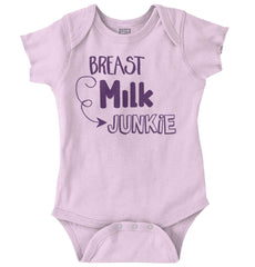 Milk Junkie Romper Bodysuit-Direct To Garment Print-Brisco Baby