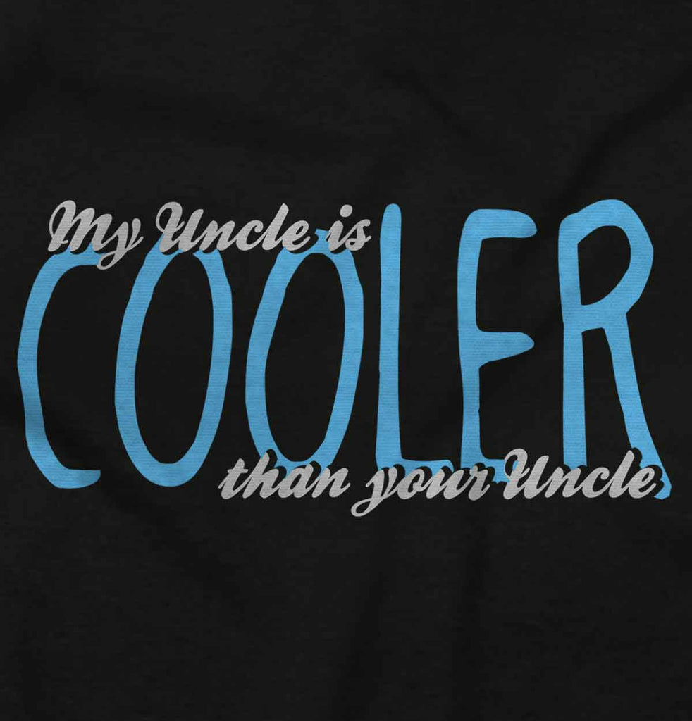 Uncle Cooler Than Yours Infant Baby Bib-Direct To Garment Print-Brisco Baby