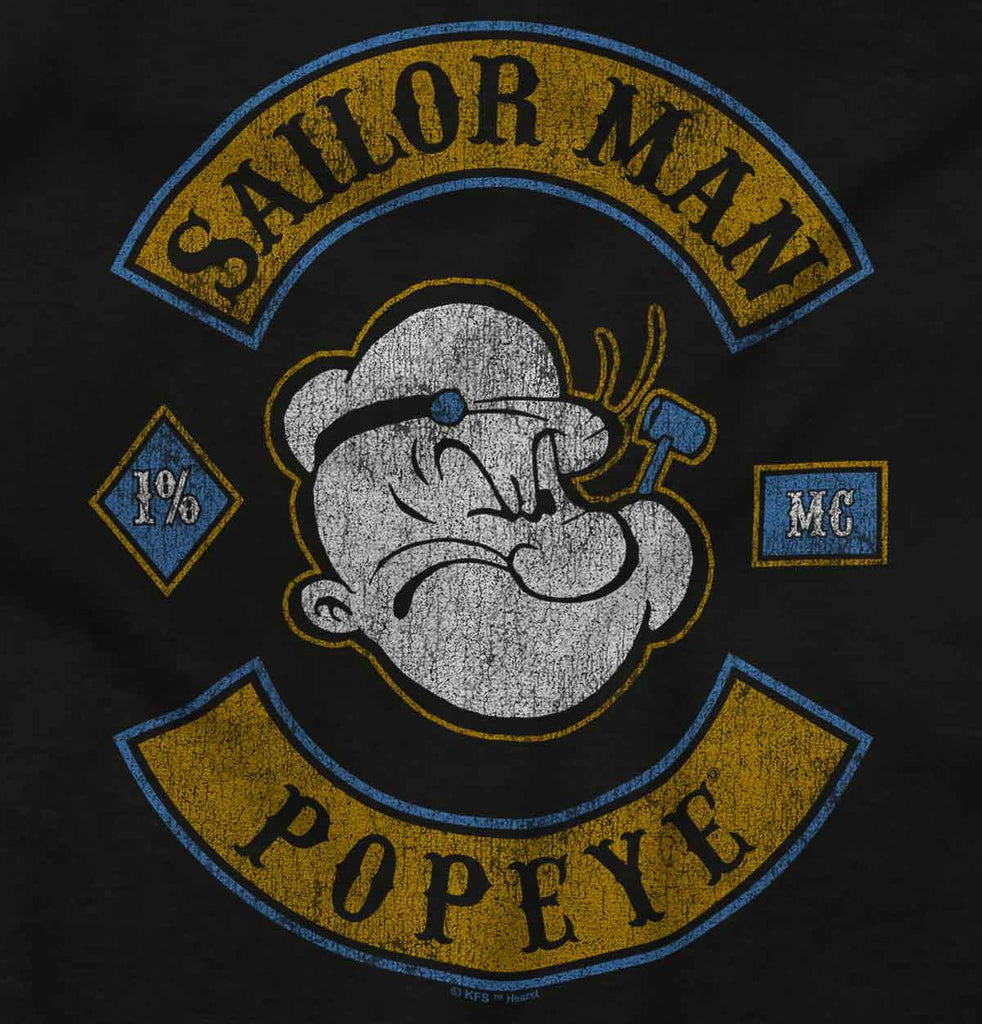 Popeye The Sailor Man Toddler Football Jersey Tee-Direct To Garment Print-Brisco Baby