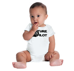 Future Pilot Romper Bodysuit-Direct To Garment Print-Brisco Baby
