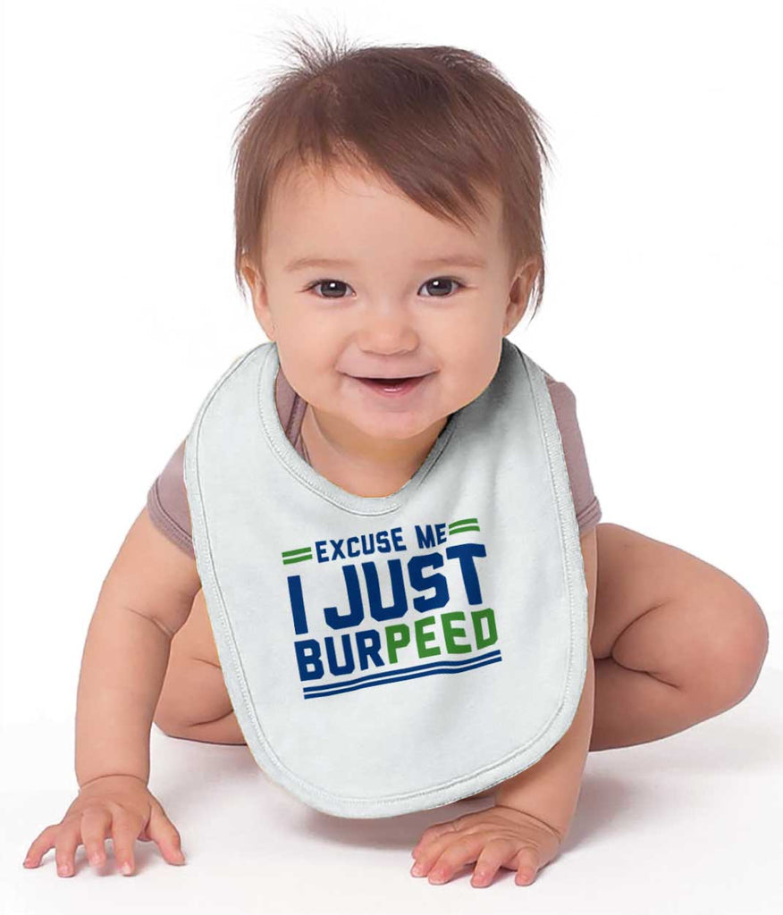 Just Burpeed Infant Baby Bib-Direct To Garment Print-Brisco Baby