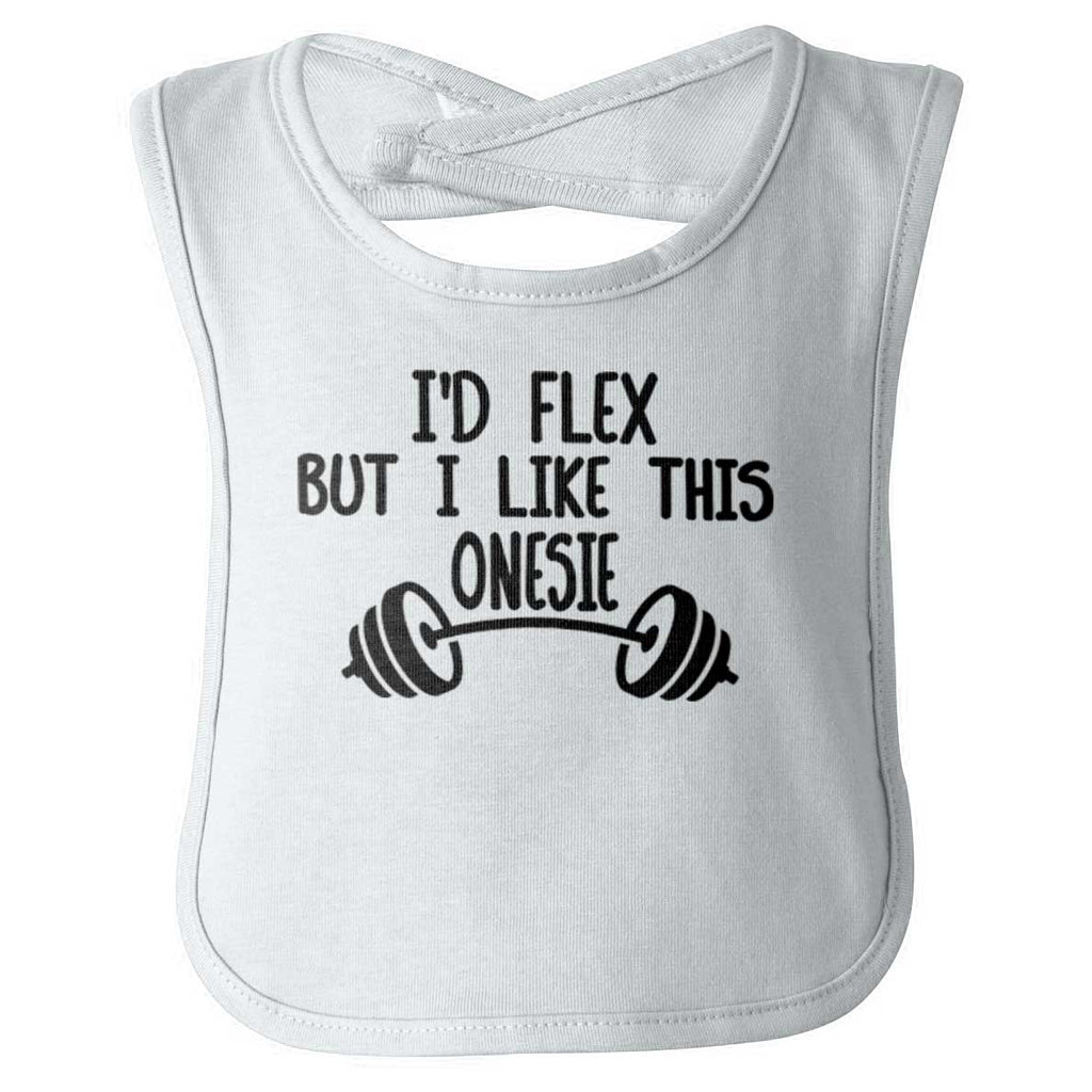 I'd Flex Infant Baby Bib-Direct To Garment Print-Brisco Baby