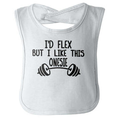 I'd Flex Infant Baby Bib-Direct To Garment Print-Brisco Baby
