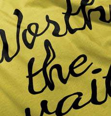 Worth The Wait Romper Bodysuit-Direct To Garment Print-Brisco Baby