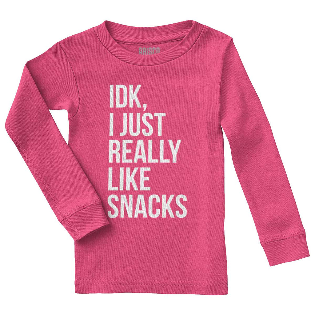 Really Like Snacks Solid Baby Pajama Top-Direct To Garment Print-Brisco Baby