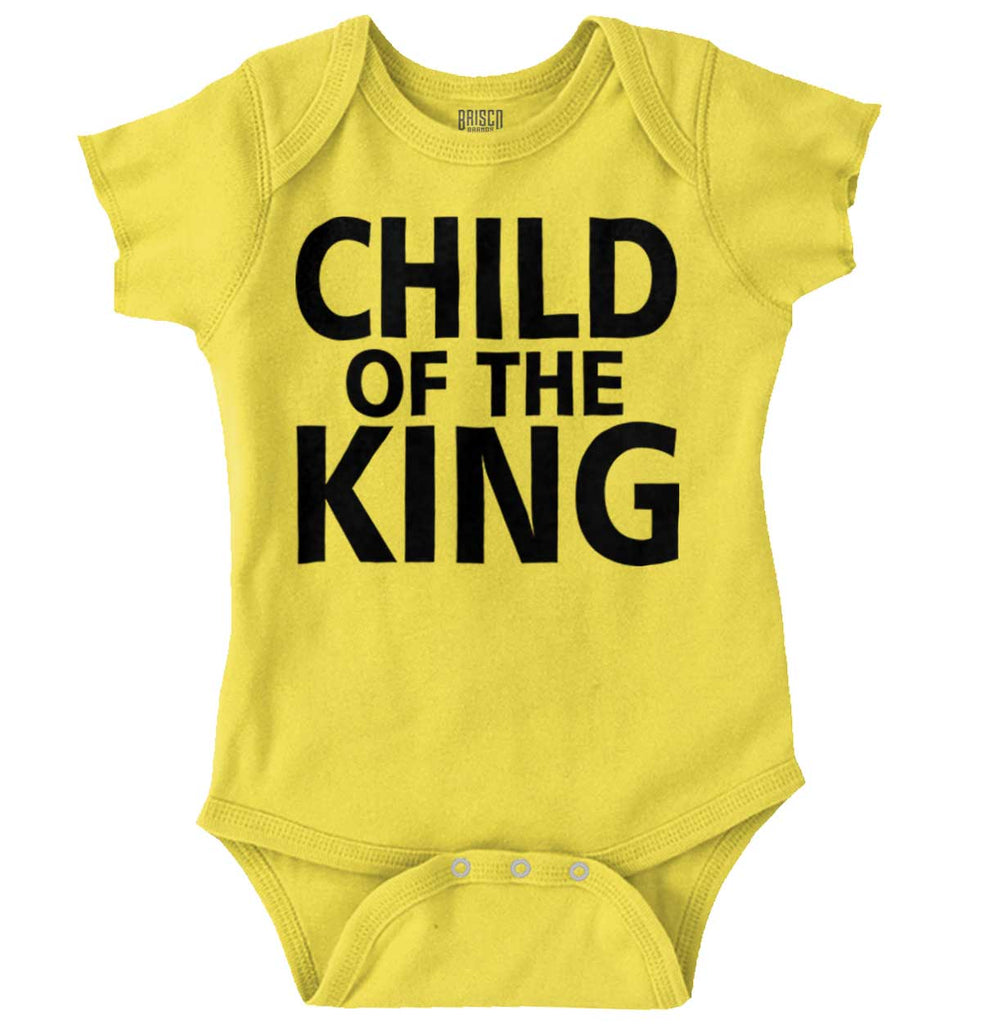Child Of The King Romper Bodysuit-Direct To Garment Print-Brisco Baby