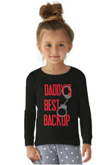 Daddy's Best Backup Solid Baby Pajama Top-Direct To Garment Print-Brisco Baby