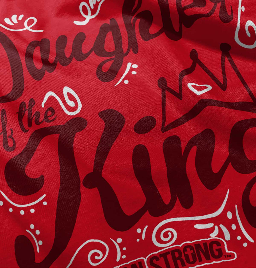 Daughter Of The King Ringer Romper Bodysuit-Direct To Garment Print-Brisco Baby
