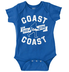 Coast To Coast Romper Bodysuit-Direct To Garment Print-Brisco Baby
