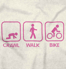 Crawl Walk Bike Baby Striped Skirt Dress-Direct To Garment Print-Brisco Baby