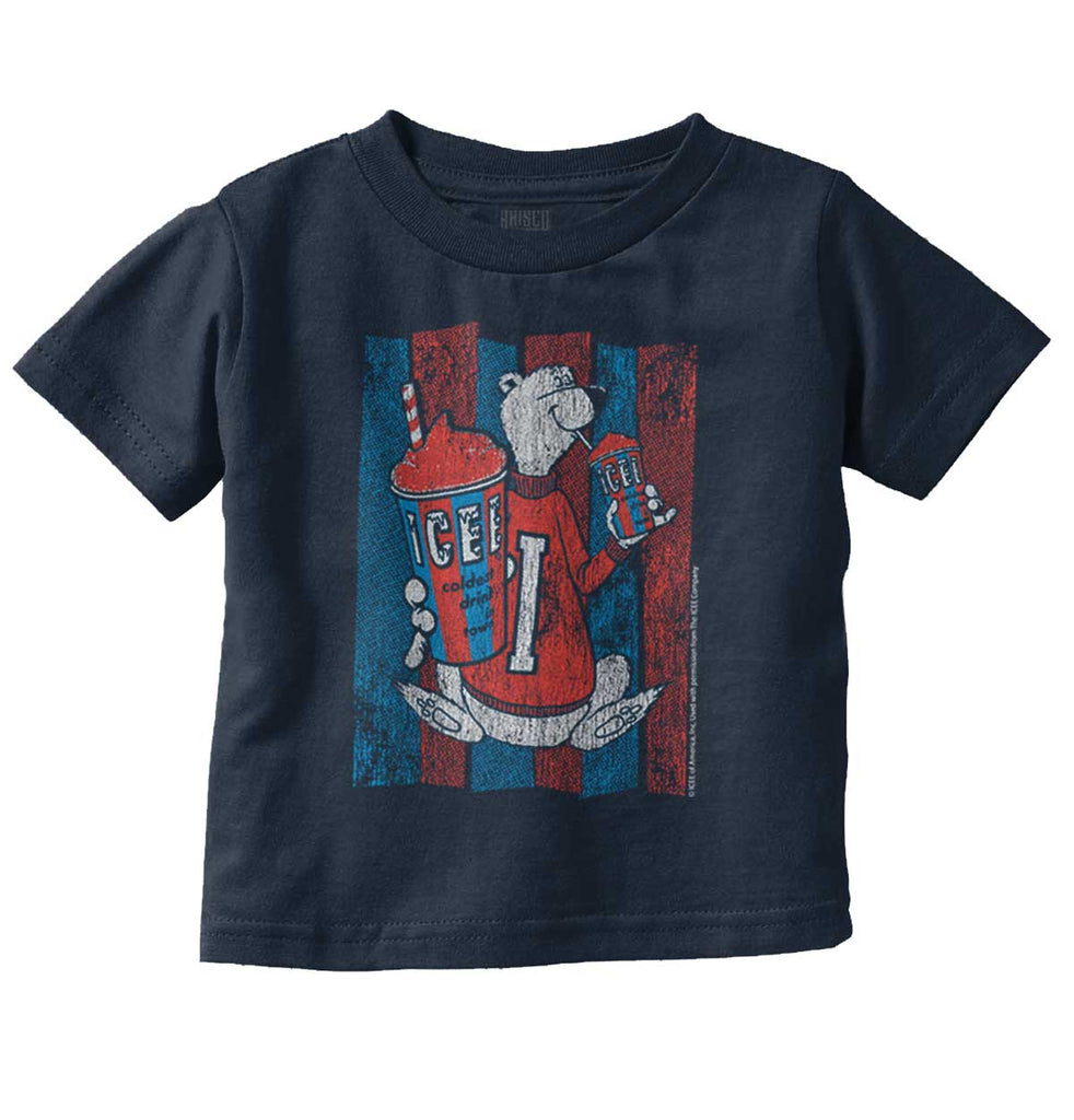 Distressed Icee Infant Toddler T Shirt-Direct To Garment Print-Brisco Baby