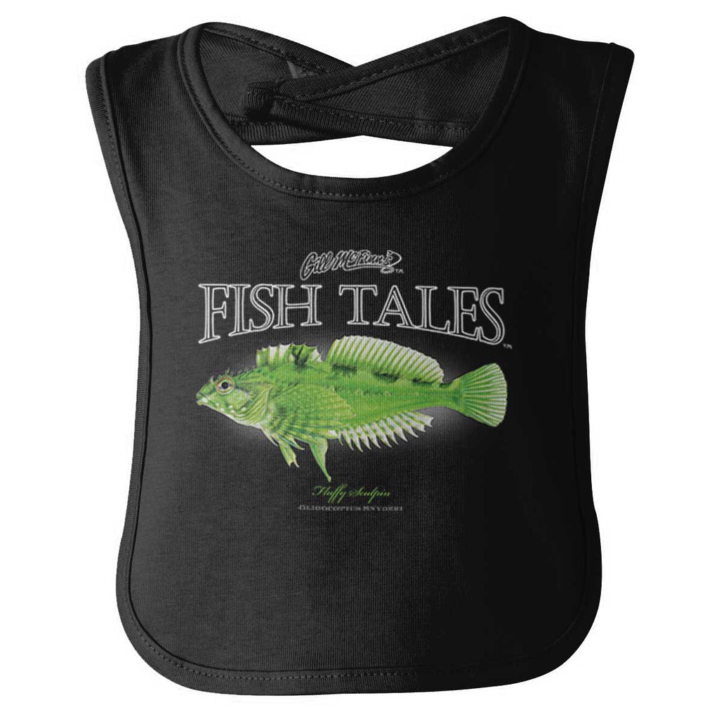 Fluffy Sculpin Infant Baby Bib-Direct To Garment Print-Brisco Baby