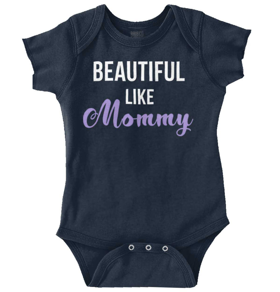 Beautiful Like Mommy Romper Bodysuit-Direct To Garment Print-Brisco Baby