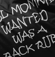 Mommy Backrub Infant Baby Bib-Direct To Garment Print-Brisco Baby