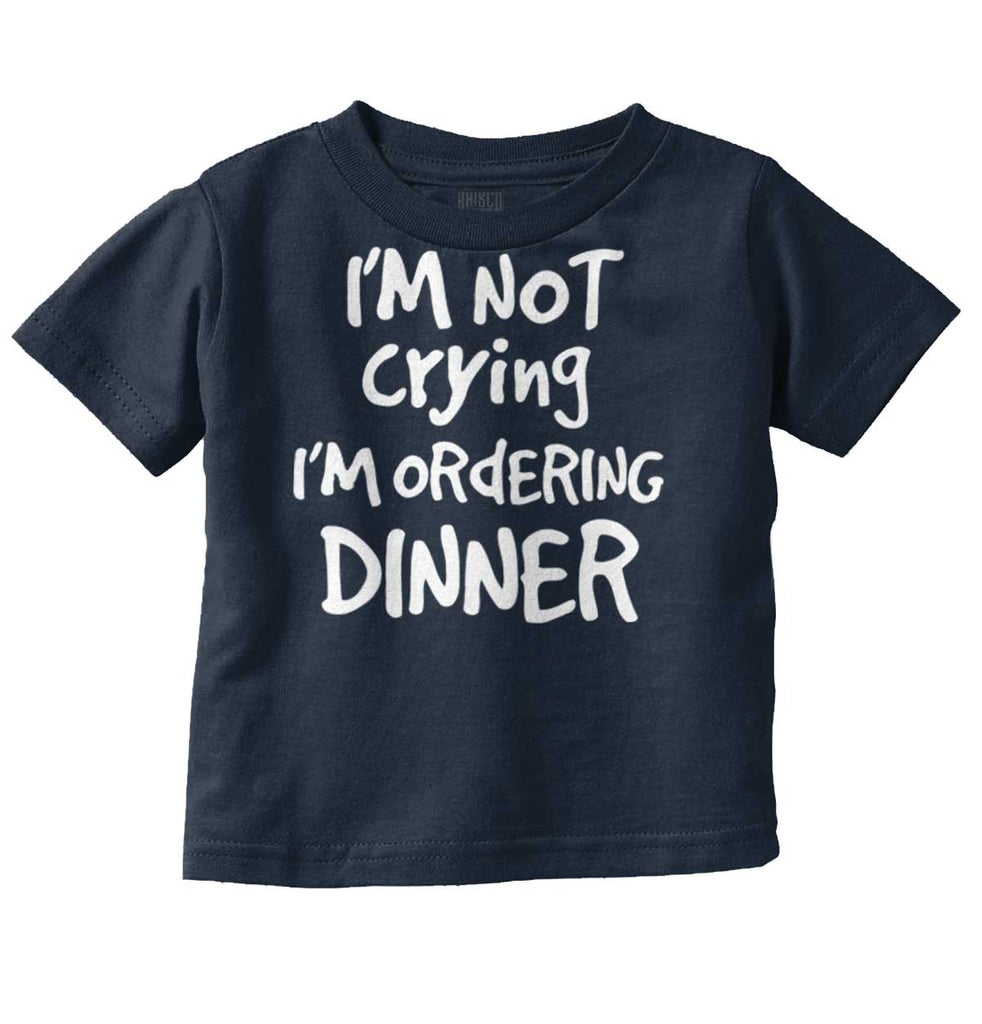 Ordering Dinner Infant Toddler T Shirt-Direct To Garment Print-Brisco Baby