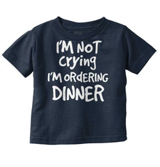 Ordering Dinner Infant Toddler T Shirt-Direct To Garment Print-Brisco Baby