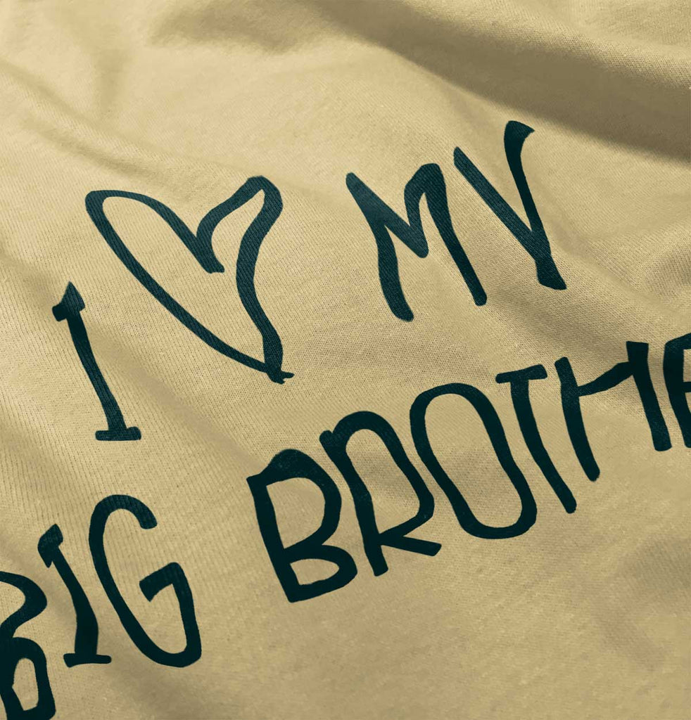 I Love My Big Brother Romper Bodysuit-Direct To Garment Print-Brisco Baby