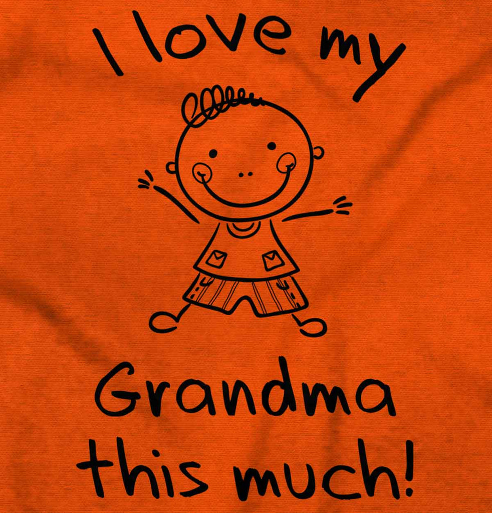 Love My Grandma Romper Bodysuit-Direct To Garment Print-Brisco Baby