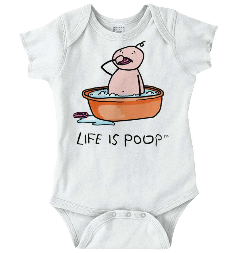 Eating Soap Romper-Direct To Garment Print-Brisco Baby