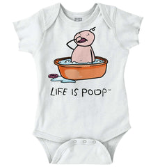 Eating Soap Romper-Direct To Garment Print-Brisco Baby