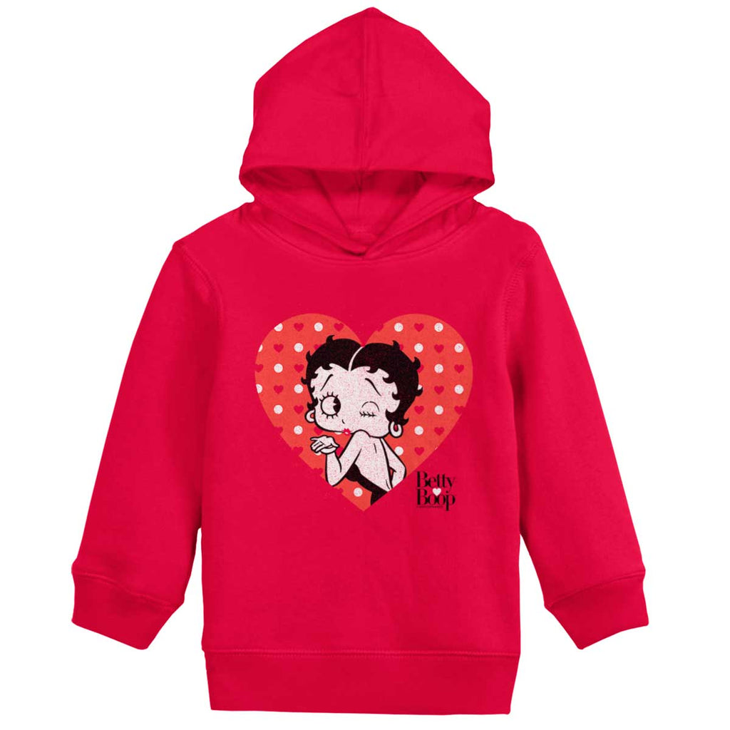 Blowing Kisses Toddler Pullover Hoodie-Direct To Garment Print-Brisco Baby