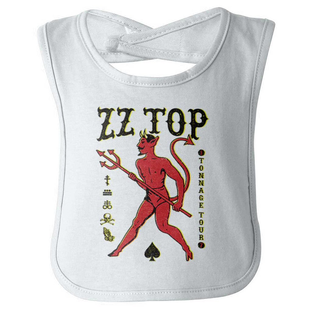 Demon ZZ Infant Baby Bib-Direct To Garment Print-Brisco Baby