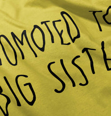 Promoted To Big Sister Romper Bodysuit-Direct To Garment Print-Brisco Baby