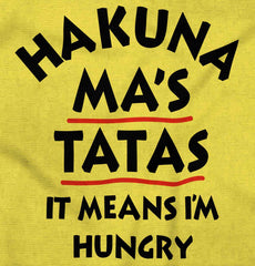 Hakuna Im Hungry Romper Bodysuit-Direct To Garment Print-Brisco Baby