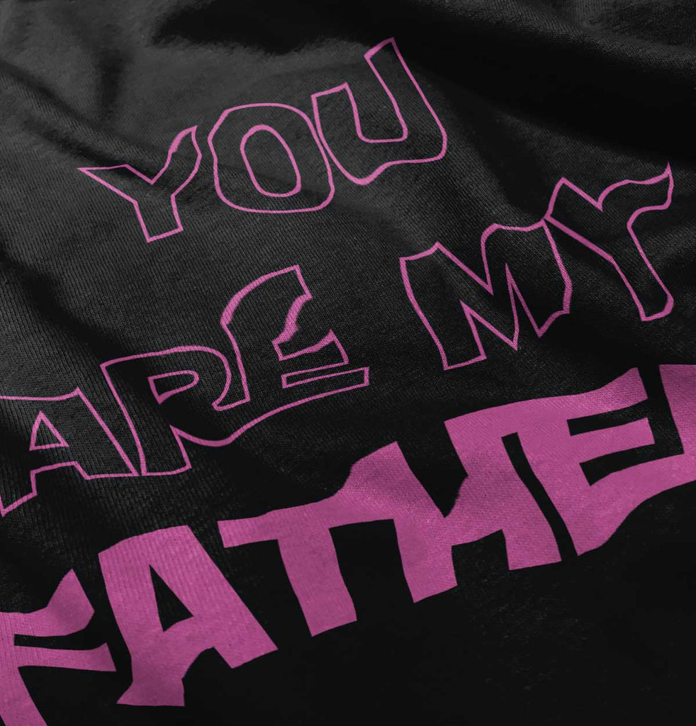 You Are My Father Baby Ruffled Trim Romper-Direct To Garment Print-Brisco Baby