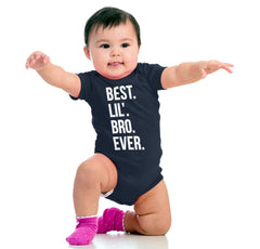Best Lil' Bro Ever Romper Bodysuit-Direct To Garment Print-Brisco Baby