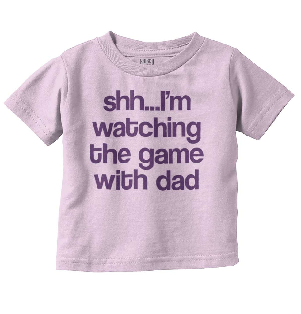 Watching the Game Infant Toddler T Shirt-Direct To Garment Print-Brisco Baby