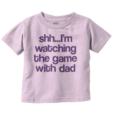 Watching the Game Infant Toddler T Shirt-Direct To Garment Print-Brisco Baby