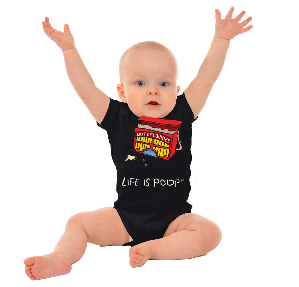 Out of Cookies Romper Bodysuit-Direct To Garment Print-Brisco Baby