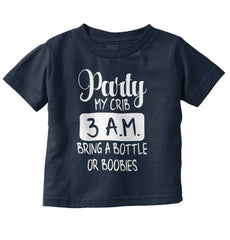 Party At My Crib Infant Toddler T Shirt-Direct To Garment Print-Brisco Baby