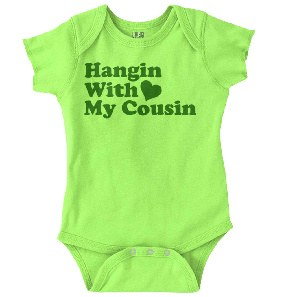 Hangin With Cousin Romper Bodysuit-Direct To Garment Print-Brisco Baby