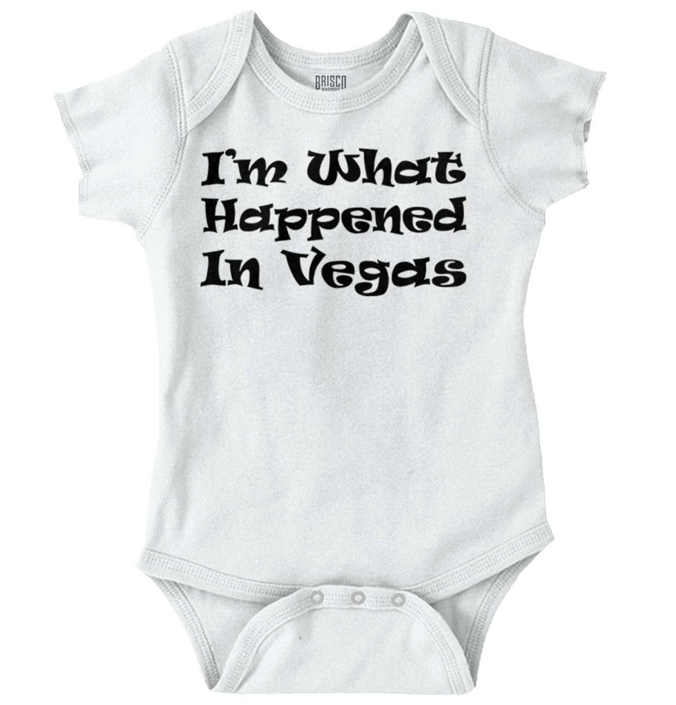 Happened In Vegas Romper Bodysuit-Direct To Garment Print-Brisco Baby