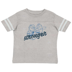 Get Stronger Toddler Football Jersey Tee-Direct To Garment Print-Brisco Baby