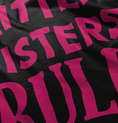 Little Sisters Rule Infant Baby Bib-Direct To Garment Print-Brisco Baby