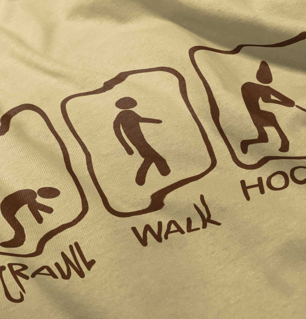 Crawl Walk Hockey Romper Bodysuit-Direct To Garment Print-Brisco Baby