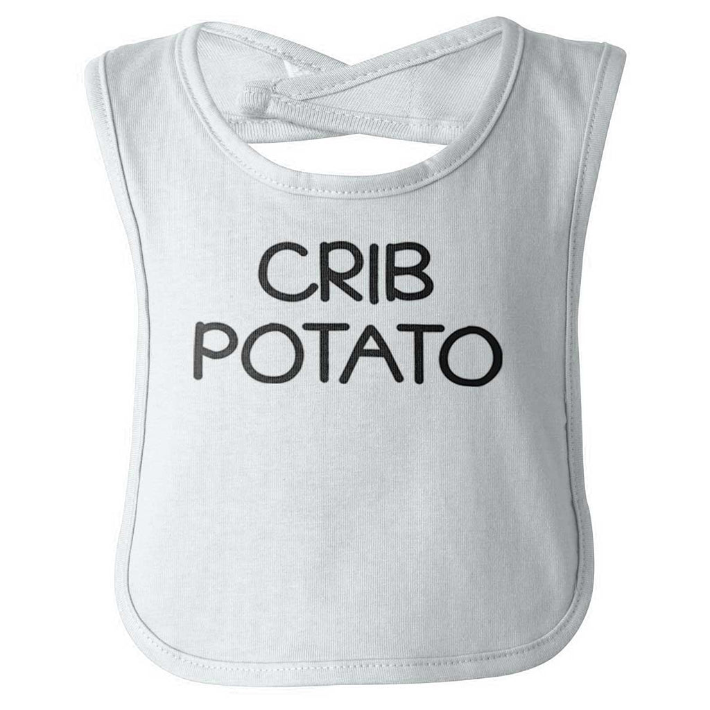 Crib Potato Infant Baby Bib-Direct To Garment Print-Brisco Baby