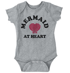 Mermaid At Heart Romper Bodysuit-Direct To Garment Print-Brisco Baby