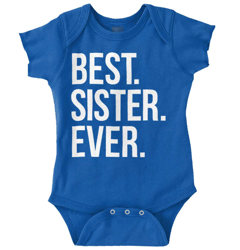 Best Sister Ever Romper Bodysuit-Direct To Garment Print-Brisco Baby