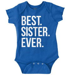Best Sister Ever Romper Bodysuit-Direct To Garment Print-Brisco Baby