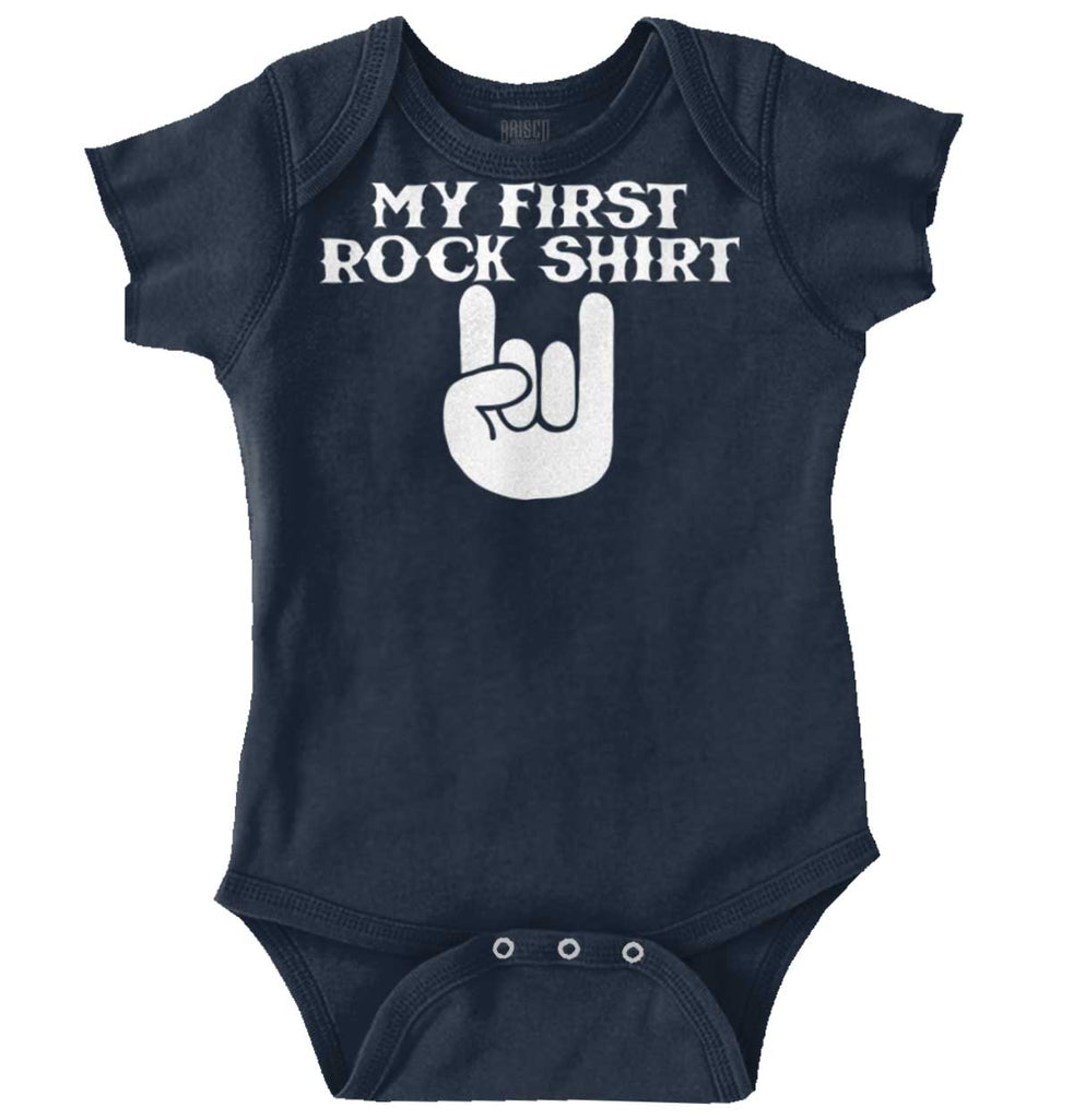 Rock Shirt Romper Bodysuit-Direct To Garment Print-Brisco Baby