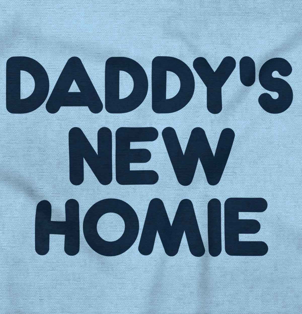 Daddy's New Homie Romper Bodysuit-Direct To Garment Print-Brisco Baby