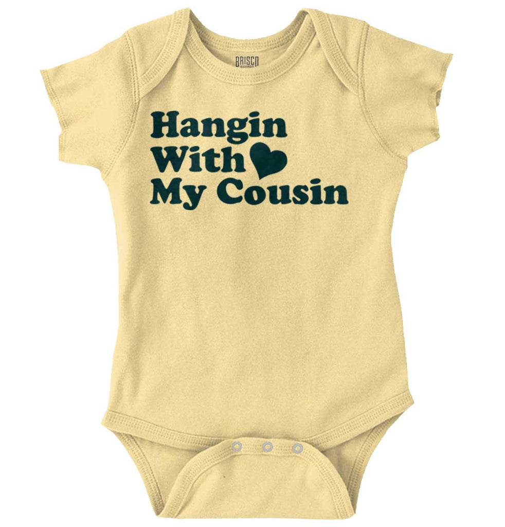 Hangin With Cousin Romper Bodysuit-Direct To Garment Print-Brisco Baby