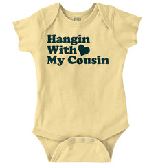 Hangin With Cousin Romper Bodysuit-Direct To Garment Print-Brisco Baby