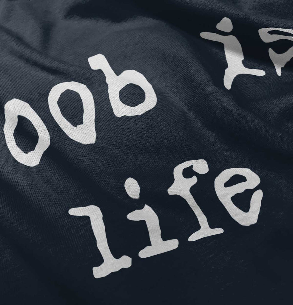 Boob Is Life Romper Bodysuit-Direct To Garment Print-Brisco Baby