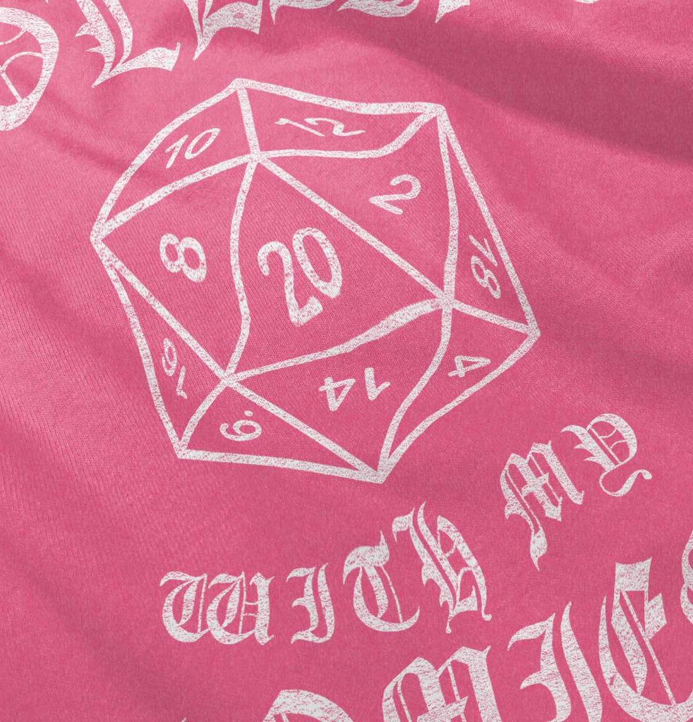 Rolling With My Homies Dungeons Football Romper Bodysuit-Direct To Garment Print-Brisco Baby