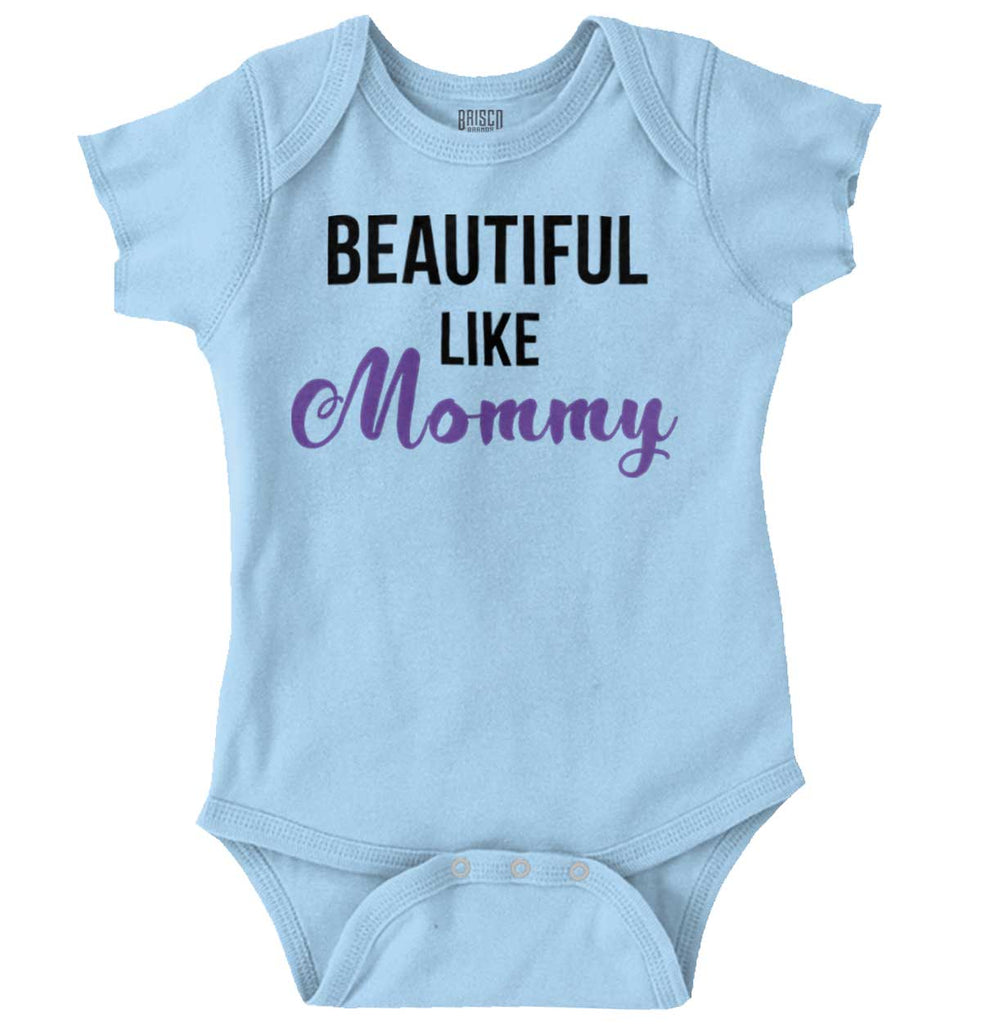 Beautiful Like Mommy Romper Bodysuit-Direct To Garment Print-Brisco Baby